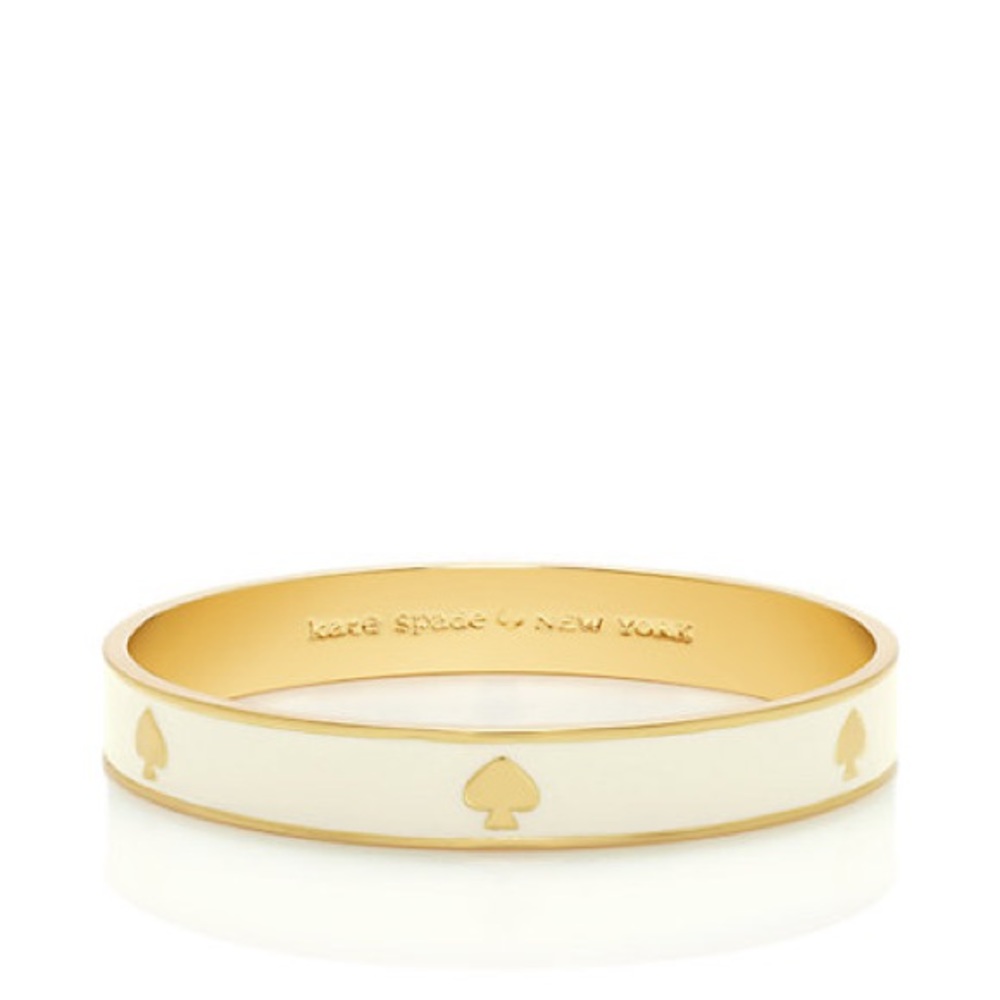 Kate Spade white enamel bangle